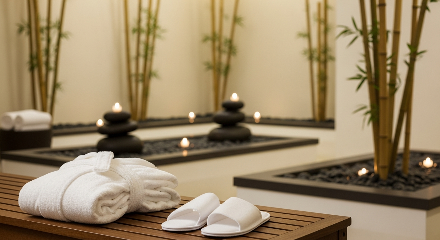 荷物を持たずに観光しスパに寄ってから空港へ