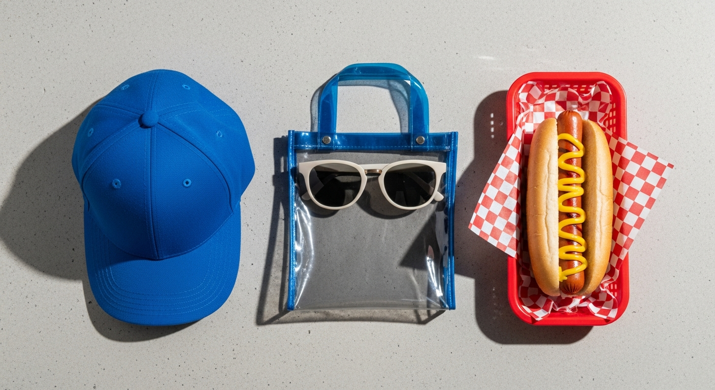 最適な服装・持ち物とスタジアムグルメ情報