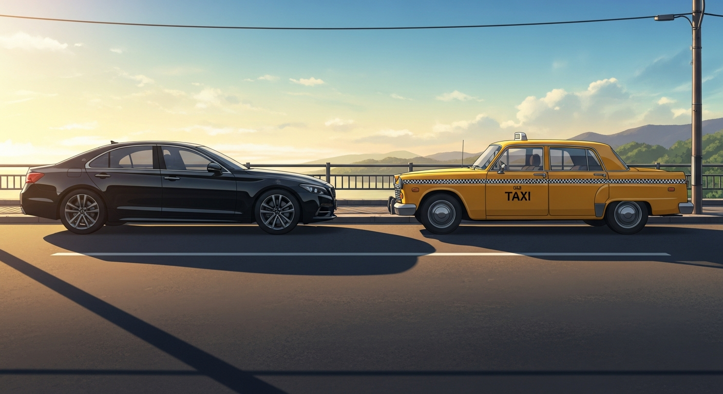 駐車場なしで行くには?Uberとタクシーを比較