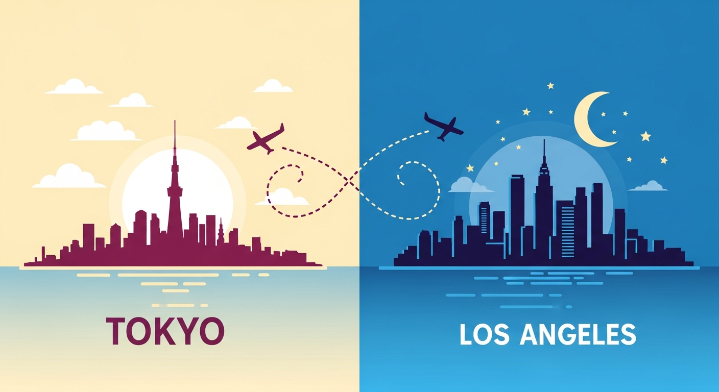 ロスと日本の時差を克服!旅行を快適にする秘訣