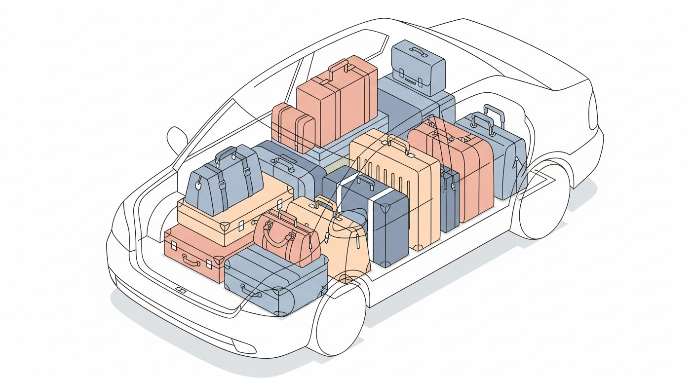 車移動メインと荷物が多くても安心な方法