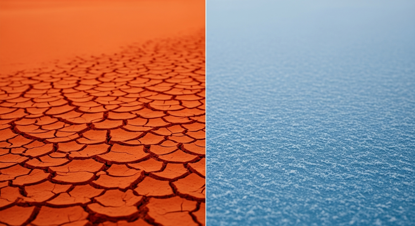 夏の最高気温と冬の寒さ、最低気温を比較