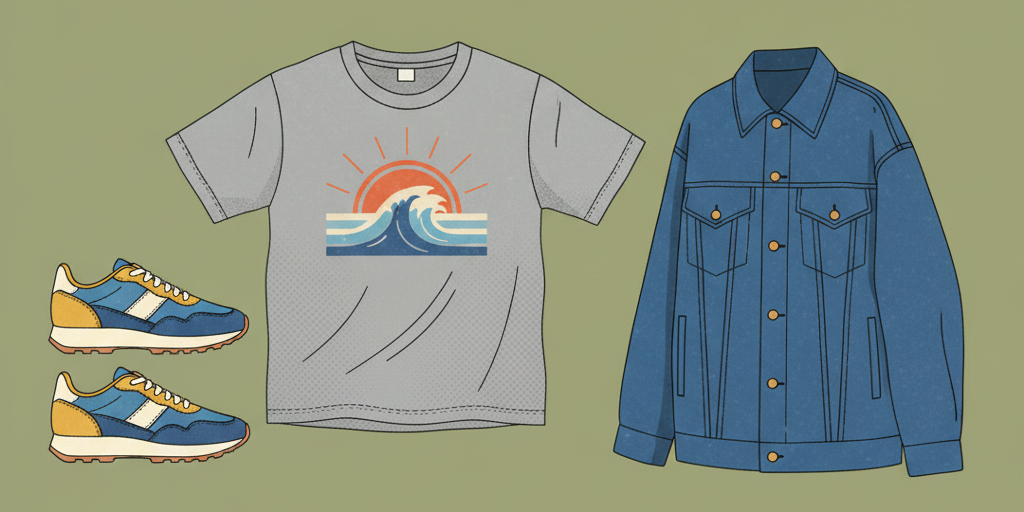 Tシャツやスニーカーとブランド古着の掘り出し物